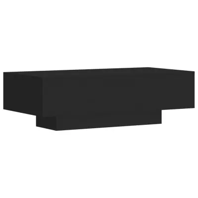 Klubska mizica - kavna mizica - Nizka mizica črna 100x49,5 x31 cm inženirski les