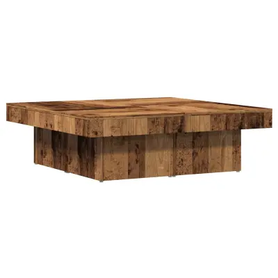 Kava miza - kavna mizica - Nizka mizica Old Wood 90x90x28 cm Inženirski les
