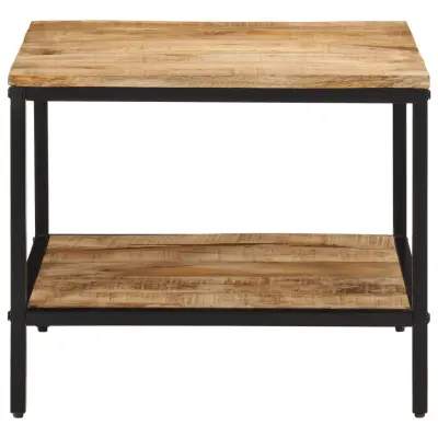 Klubska mizica - kavna mizica - Nizka mizica 55x55x45 cm trden robusten mangov les