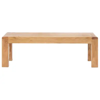 Klubska mizica - kavna mizica - Nizka mizica 110x60x35 cm trden akacijev les medena