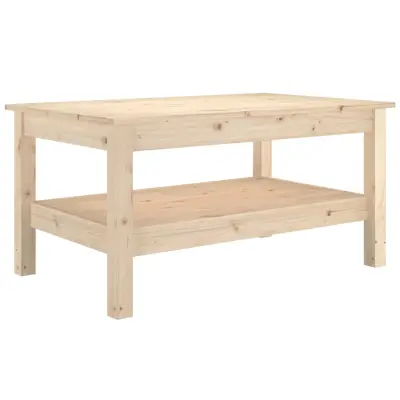 Klubska mizica - kavna mizica - Nizka mizica 80×50×40 cm trdna borovina