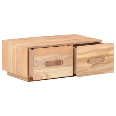 Klubska mizica - kavna mizica - Nizka mizica 90x50x35 cm trden predelan les