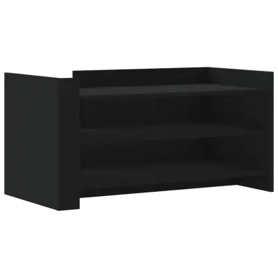 Klubska mizica - kavna mizica - Nizka mizica črna 100x50x50 cm inženirski les