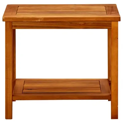 Klubska mizica - kavna mizica - Nizka mizica 50x35x45 cm trden akacijev les