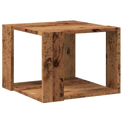 Kava miza - kavna mizica - Nizka mizica Old Wood 40x40x30 cm Inženirski les