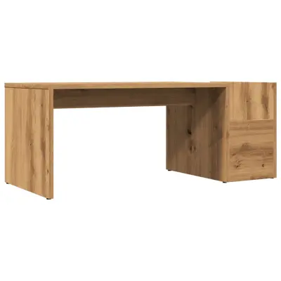 Klubska mizica - kavna mizica - Nizka mizica artisan hrast 90x45x35 cm inženirski les