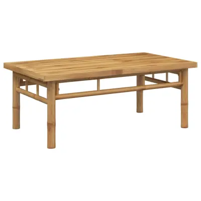 Klubska mizica - kavna mizica - Nizka mizica 90x50x35 cm bambus