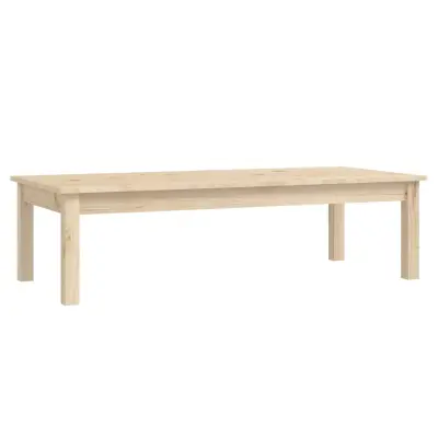 Klubska mizica - kavna mizica - Nizka mizica 110x50x30 cm trdna borovina