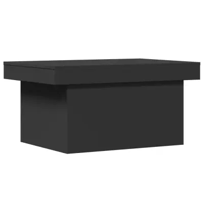 Klubska mizica - kavna mizica - Nizka mizica črna 80x55x40 inženirski les