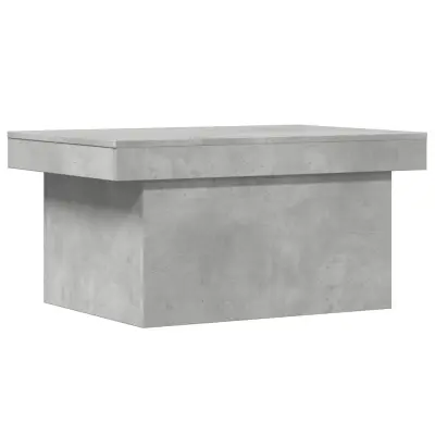 Klubska mizica - kavna mizica - Nizka mizica betonsko siva 100x55x40 cm inženirski les