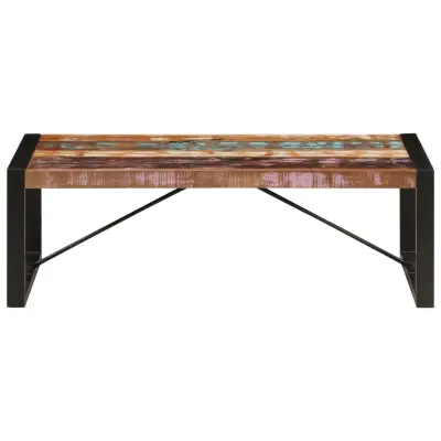 Klubska mizica - kavna mizica - Nizka mizica 120x60x40 cm trden predelan les