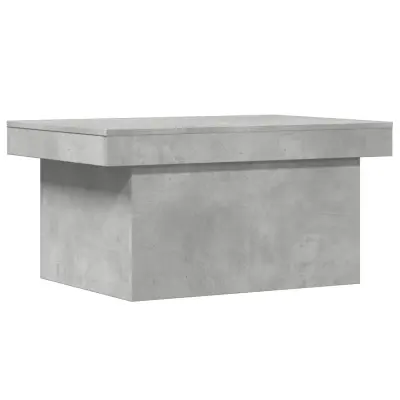 Klubska mizica - kavna mizica - Nizka mizica betonsko siva 80x55x40 cm inženirski les