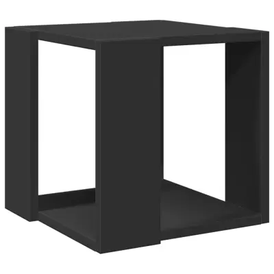 Klubska mizica - kavna mizica - Nizka mizica črna 32x32x30 inženirski les