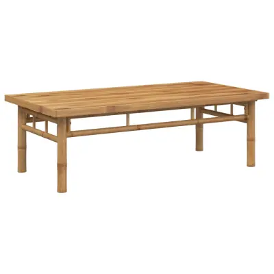 Klubska mizica - kavna mizica - Nizka mizica 110x55x35 cm bambus