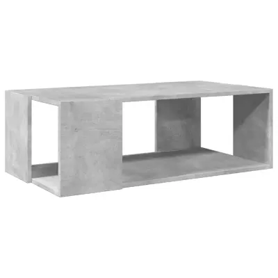 Klubska mizica - kavna mizica - Nizka mizica betonsko siva 89,5x48x30 cm inženirski les