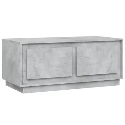 Klubska mizica - kavna mizica - Nizka mizica betonsko siva 102x50x44 cm inženirski les