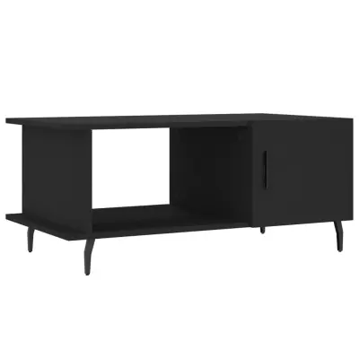 Klubska mizica - kavna mizica - Nizka mizica črna 90x50x40 inženirski les