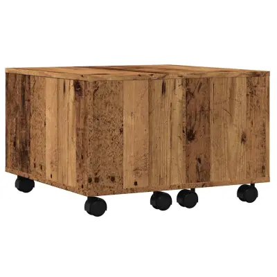Kava miza - kavna mizica - Nizka mizica Old Wood 60x60x38 cm Inženirski les