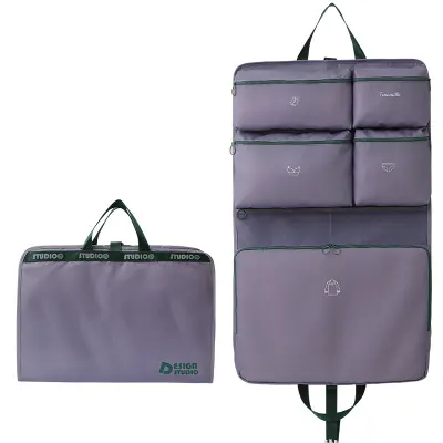 Zložljiva potovalna torba za shranjevanje oblačil - učinkovita rešitev za pakiranje Purple