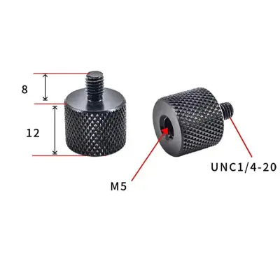 Adapter 1/4" na M10 za stojala in kamere - 5 kosov   M5