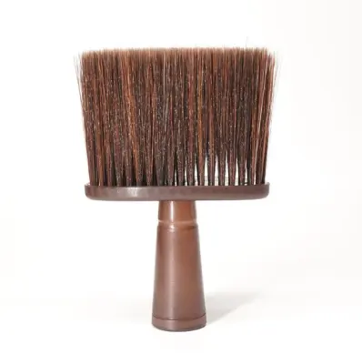 Krtača za čiščenje las na vratu, krtača za prah za striženje las Brown