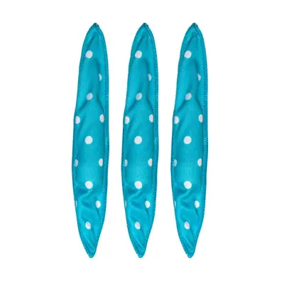 3-delni komplet trakov za kodranje las brez vročine za mehke valove Blue