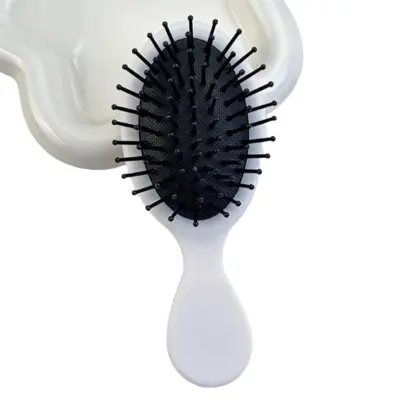 Prenosni glavnik za masažo lasišča za rast las in lajšanje stresa Black&White