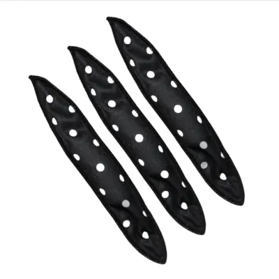 3-delni komplet trakov za kodranje las brez vročine za mehke valove Black