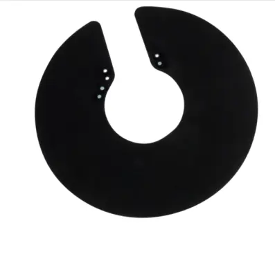 Magnetni frizerski plašč iz silikona za striženje in barvanje las Black