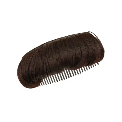 Lasni vložek za volumen za ženske, neviden lasni dodatek za ravno glavo coffee