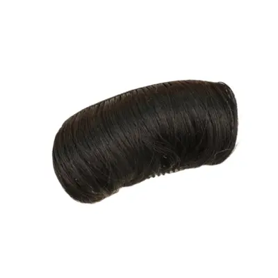 Lasni vložek za volumen za ženske, neviden lasni dodatek za ravno glavo Black