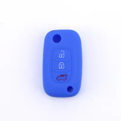 Silikonski ovitek za ključ s 3 gumbi za Mercedes Benz Smart Blue