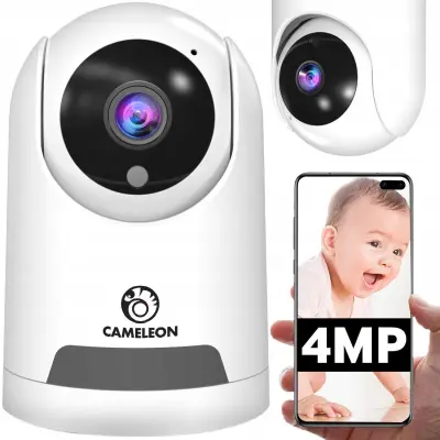 Pametna WIFI brezžična vrtljiva 4MPX nadzorna kamera IR sledenje ICESEE