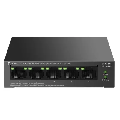 TP-LINK LS105LP 5-port 10/100Mbps 4xPoE 41W mrežno stikalo