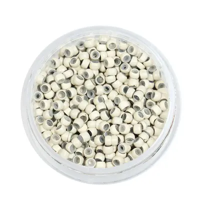 Mikro obročki z nano silikonsko oblogo za podaljševanje las Beige