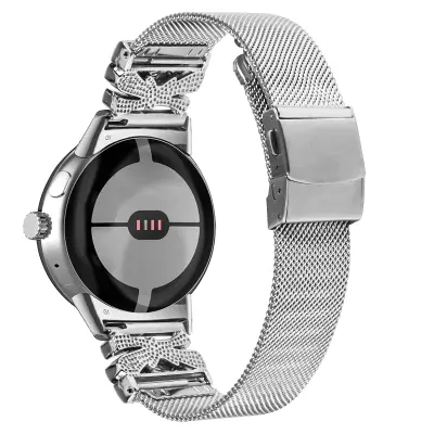 Pašček iz nerjavečega jekla za Google Pixel Watch1/2 Silver
