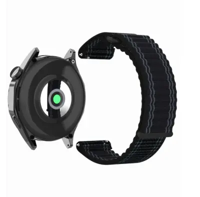 Najlonski pašček za uro Huawei, 22 mm univerzalen Black