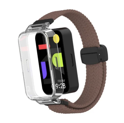 Najlonski pašček za uro Redmi Band 3/9 Active z magnetno zaponko Brown