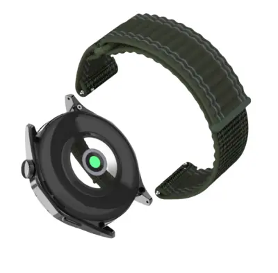 Najlonski pašček za uro Huawei, 22 mm univerzalen Green