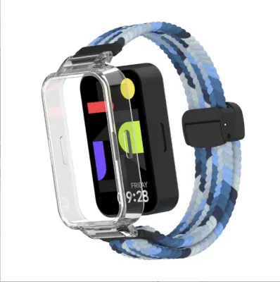 Najlonski pašček za uro Redmi Band 3/9 Active z magnetno zaponko Blue