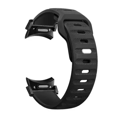 Pašček za Galaxy Watch 6/5/4 - Silikonski pašček za uro s hitrim sproščanjem Black