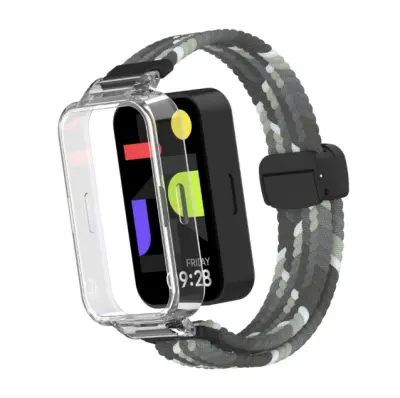 Najlonski pašček za uro Redmi Band 3/9 Active z magnetno zaponko Grey