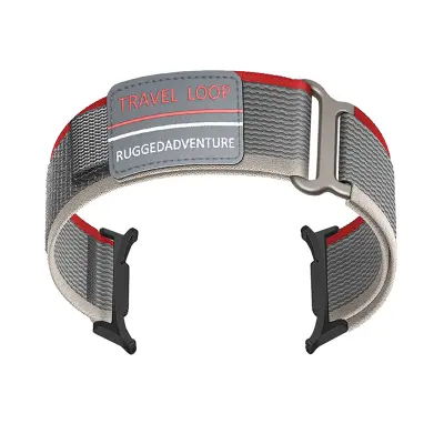 Najlonski pašček za uro Galaxy Watch 7 Ultra Black+Red