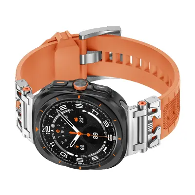 TPU pašček za uro Samsung Watch 7 Ultra silver+gold