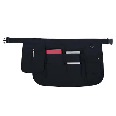 Vodotesen delovni predpasnik z več žepi Black