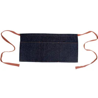 Predpasnik iz džinsa s pol pasom Black