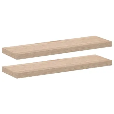2 kosi Viseče police - Stenske Police 80x23,5x4 cm inženirski les