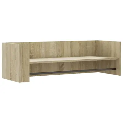 Stenska polica - Viseča Polica sonoma hrast 100x35x30,5 cm inženirski les