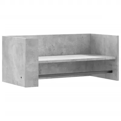 Stenska polica - Viseča Polica betonsko siva 70,5x35x30,5 cm iverna plošča