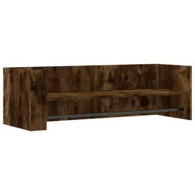 Stenska polica - Viseča Polica dimljeni hrast 100x35x30,5 cm inženirski les